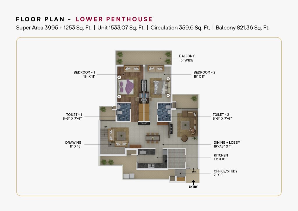 Floor Plan - Penthouse - El Spazia